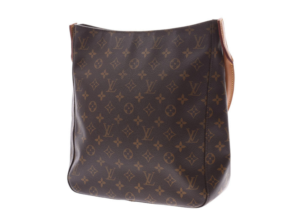 Louis Vuitton Brown Looping Hobo Bag Monogram Leather Brown